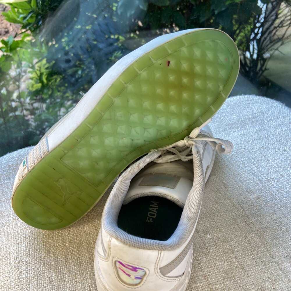 Puma Smash Platform v2 'Candy - White leather Arctic Ice lace-up sneakers Size 7 - Picture 6 of 7